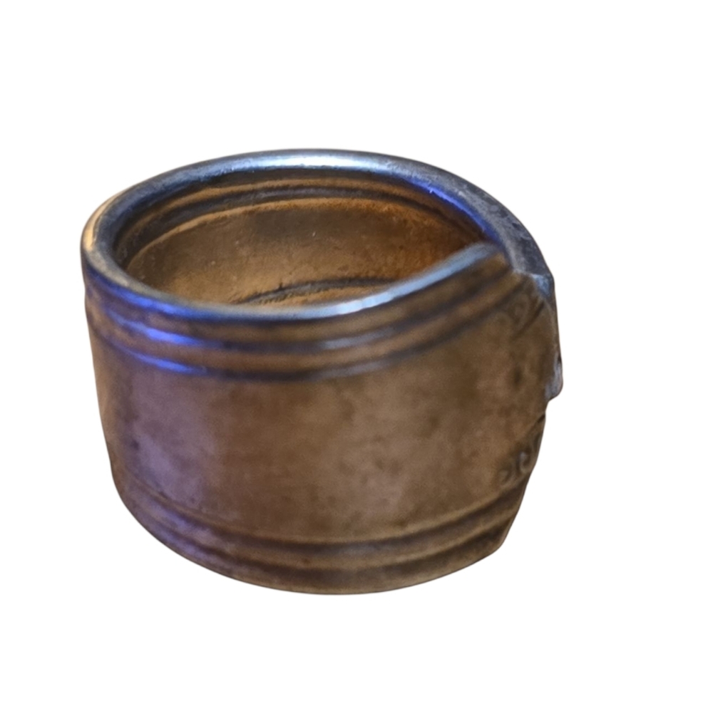 Reclaimed Handforged Flatware Ring Sz 7.5